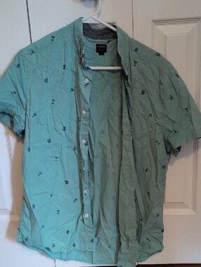 J. Crew Mint Aqua Top with Navy Label